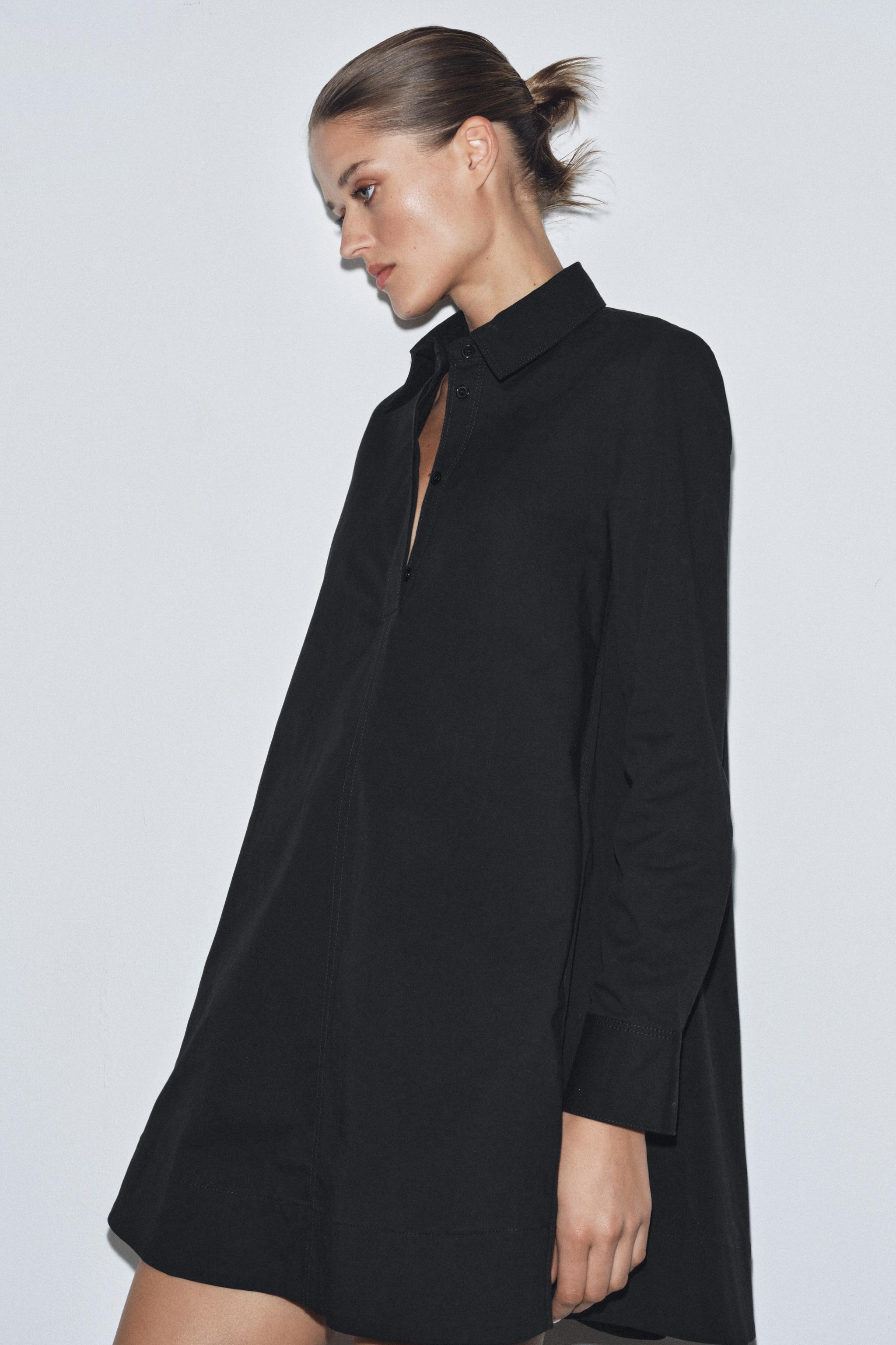 POPLIN SHIRT DRESS ZW COLLECTION